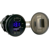 USB-C PD (Power Delivery) and USB -A Fast Charging Twin Socket - Car Builder Solutions