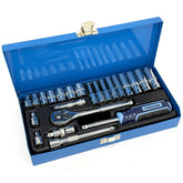 23 Piece Chrome Vanadium 1/4" drive Socket Set