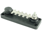 Black 1/4" Male Spade 10 Terminal Busbar - Car Builder Solutions