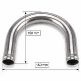 Aluminium Bend 25mm O.D. 180 Degree - Car Builder Solutions