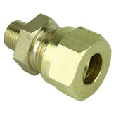 1/8" NPT Brass Compression Union For 10mm Copper or Steel Pipe