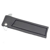 Black Leather Door Check Strap