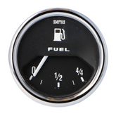 Smiths Classic 52mm Fuel Gauge - Black Face - Chrome Bezel
