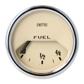 Smiths Classic 52mm Fuel Gauge - Magnolia Face - Chrome Bezel