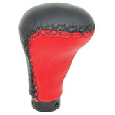 Red and Black Leather Sculptured Universal Gear Knob