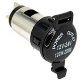Lighter Style 12v - 24v Power Socket With Flip Cover