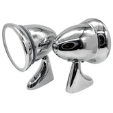 Chrome Bullet Door Mirrors Handed