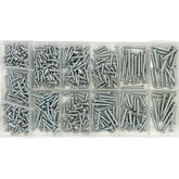 550 Piece Plated Steel Self Tapping Screw Pack