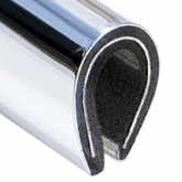 Brushed Stainless Effect Plastic 'U' Edge Trim 5mm x 3mm Per Metre - Car Builder Solutions