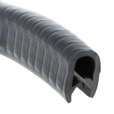 Embossed Black PVC Edge Trim 13mm x 10mm