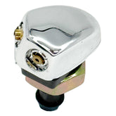 Twin Jet Triangular Chromed Plastic Windscreen Washer