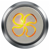 Flush Bezel Chrome LED Warning Light Fan - Car Builder Solutions