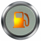 Flush Bezel Chrome LED Warning Light FUEL - Car Builder Solutions