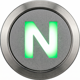 Flush Bezel Chrome LED Warning Light Neutral - Car Builder Solutions