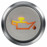 Flush Bezel Chrome LED Warning Light Oil - Car Builder Solutions