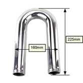 Aluminium Bend 38mm O.D. 180 Degree - Car Builder Solutions