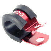 Red Aluminium P-Clip 9.5mm - Car Builder Solutions