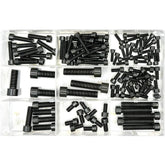 106 Piece Black Hex Cap Head Bolts Pack - Car Builder Solutions