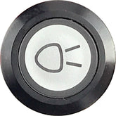 Side Light Switch Illuminated Black Bezel - Car Builder Solutions