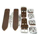 Leather Bonnet Straps BROWN Pair - Car Builder Solutions