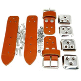 Leather Bonnet Straps TAN Pair - Car Builder Solutions