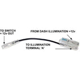 Dim/Bright Wiring Kit for Billet Aluminium Switches - Car Builder Solutions