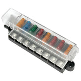 Distribution Blade Fuse Box 8 Way With Cover - Car Builder Solutions