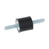 Cotton Reel Rubber Mount 15mm x 15mm. 15mm long M5 studs - Car Builder Solutions