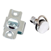 Chrome Quarter Turn Fastener With Rivets For 7mm Top Panels - Car Builder Solutions