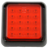 Square LED Slim Rear Fog Light 100 x 100mm Black Surround - Car Builder Solutions