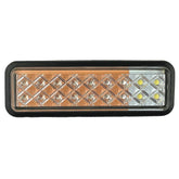 Surface Mount LED Compact Rectangular Front Markerl/Indicator 133mm With Rubber Surround - Car Builder Solutions