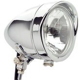 4 1/2" Chrome Torpedo Headlamp - Car Builder Solutions