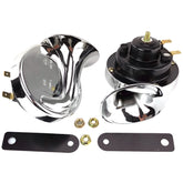 Chrome Two Tone Electric Horns - Car Builder Solutions