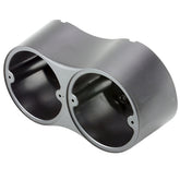 Angled Twin Round Lamp Housing Black - Car Builder Solutions