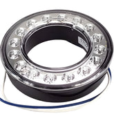 95mm LED Dual Concentric Lamp Outer Ring Rear Clear Lens Rear Fog - Car Builder Solutions