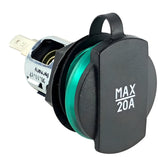 Black Lighter Power Socket With Flip Cover - Car Builder Solutions