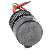 Shower Proof Power Socket Black - Car Builder Solutions