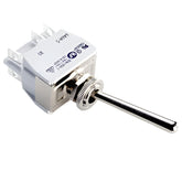 Knurled Ring LONG Toggle Switch on/off Double Pole - Car Builder Solutions