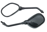 Small Carbon Effect Mirror Long Stalk 260mm - Car Builder Solutions
