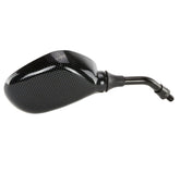 Small Carbon Effect Mirror Short Stalk 200mm - Car Builder Solutions