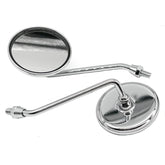 Small Round Chrome Stalk Mirror - Car Builder Solutions