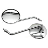 Large Round Chrome Stalk Mirror 265mm - Car Builder Solutions