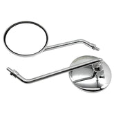 Large Round Chrome Stalk Mirror 265mm - Car Builder Solutions