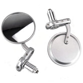83mm Diameter Convex Bar End Mirrors Silver - Car Builder Solutions