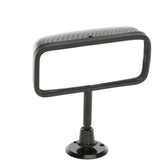 Race Style Interior Mirror Disc Mount Carbon Effect With IVA OK Rubber Trim 116mm - Car Builder Solutions