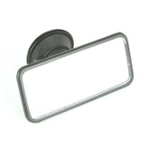Black Suction Mount Plastic Interior Mirror 155mm - Car Builder Solutions