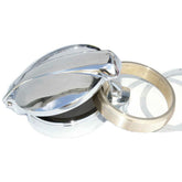 75mm Large Chrome Monza Fuel Cap - Car Builder Solutions