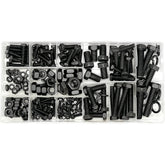 Black Nut & Bolt Selection Pack Of 240 - Car Builder Solutions