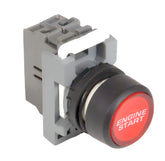 Black Engine Start Push Button - Car Builder Solutions