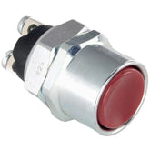 Shrouded Heavy Duty Red/Chrome Push Button Switch - Car Builder Solutions